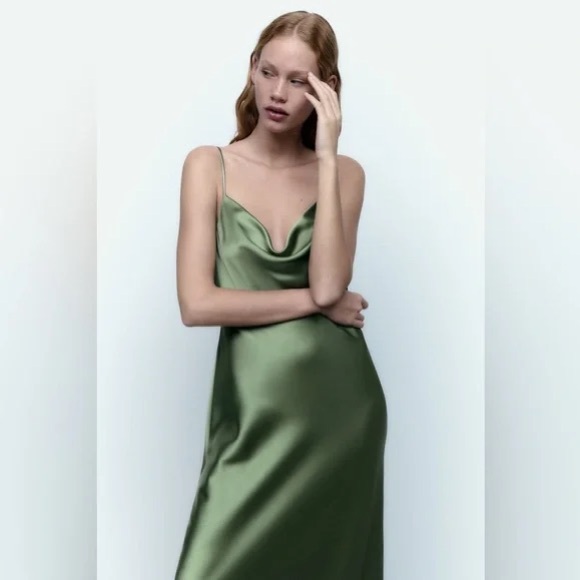 Zara sparkly strap slip dress ,Absolutely new size M - Picture 2 of 3